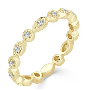 14k Gold & Diamond Eternity Ring - 0.18ct