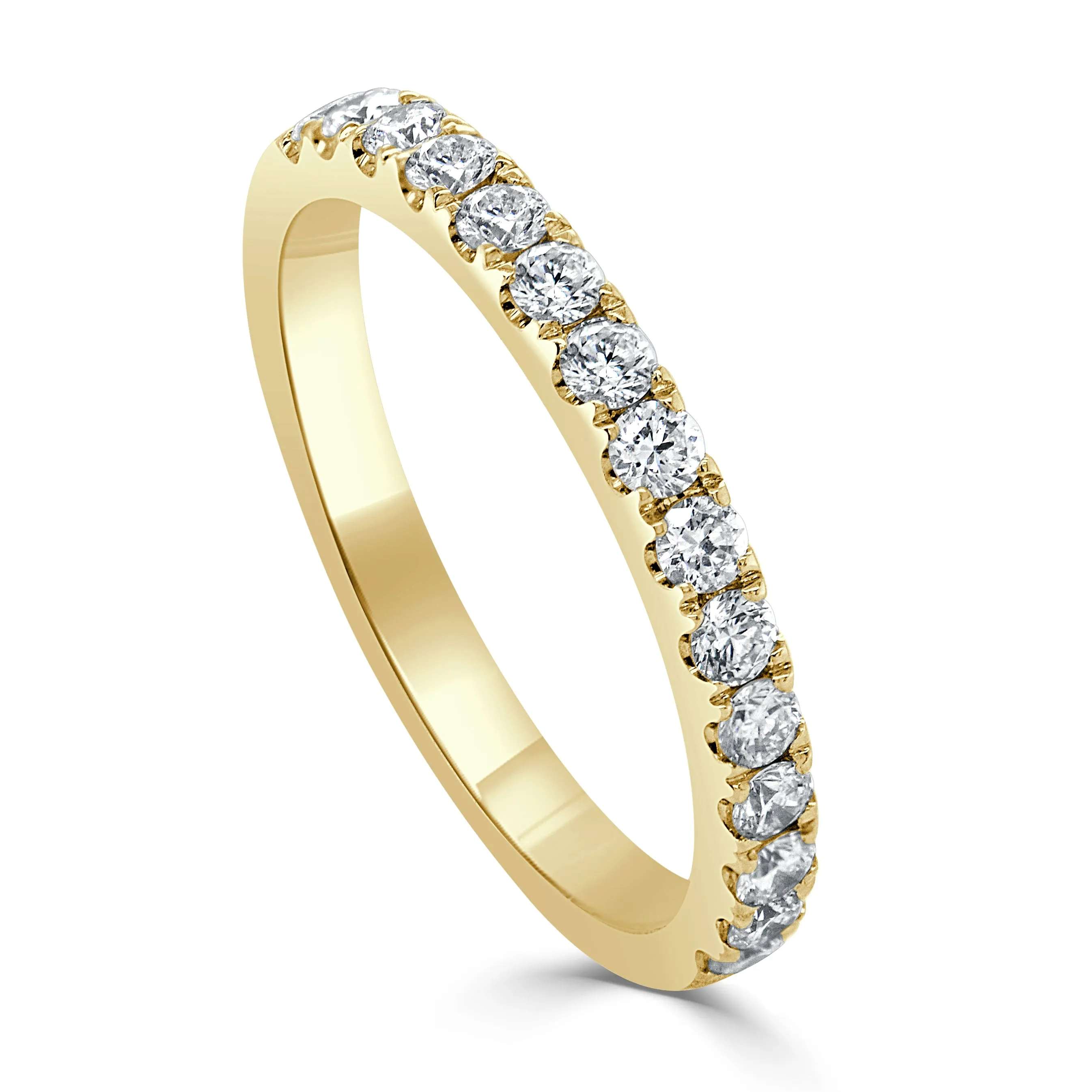 14K Gold & Diamond Halfway Band-0.44 ct.