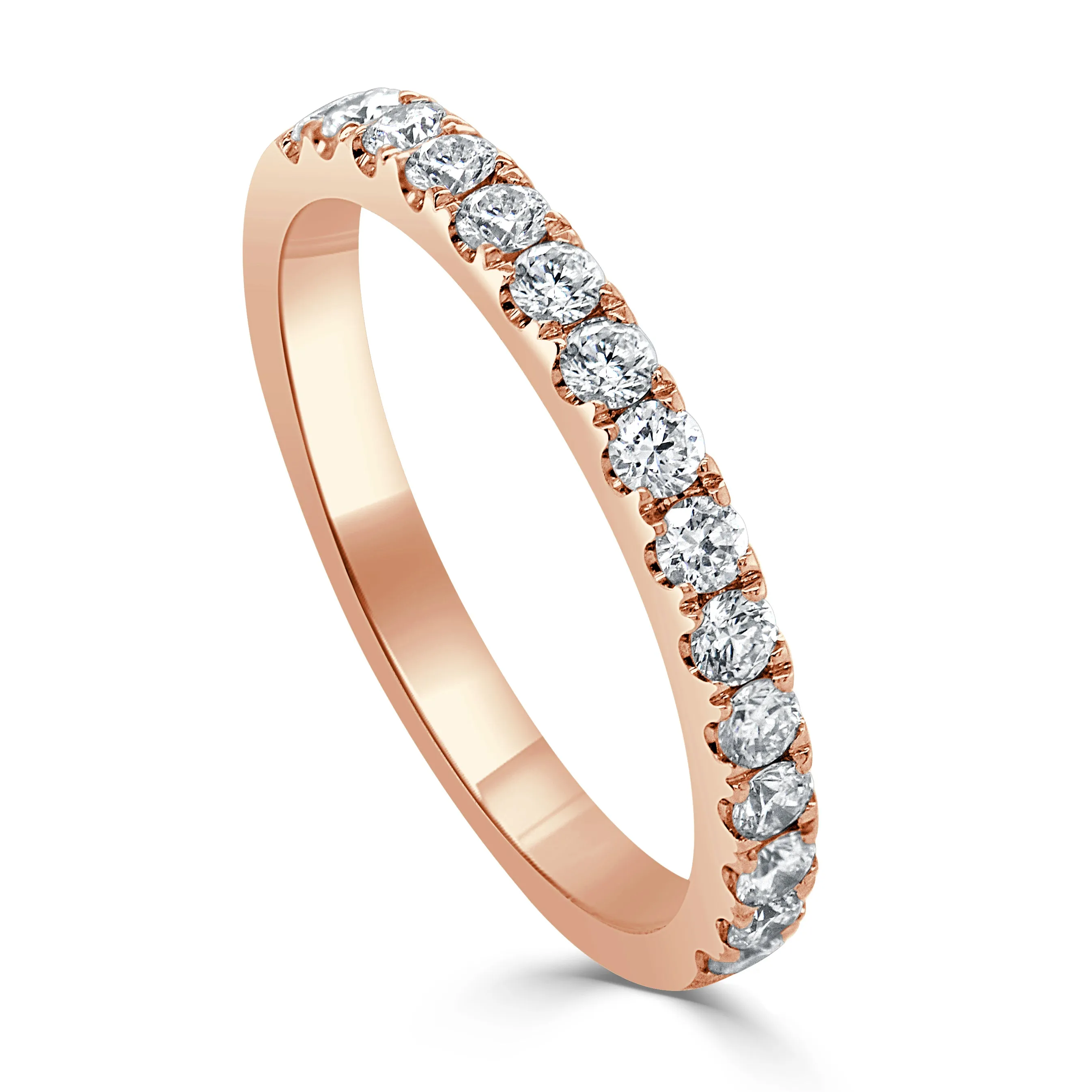 14K Gold & Diamond Halfway Band-0.44 ct.