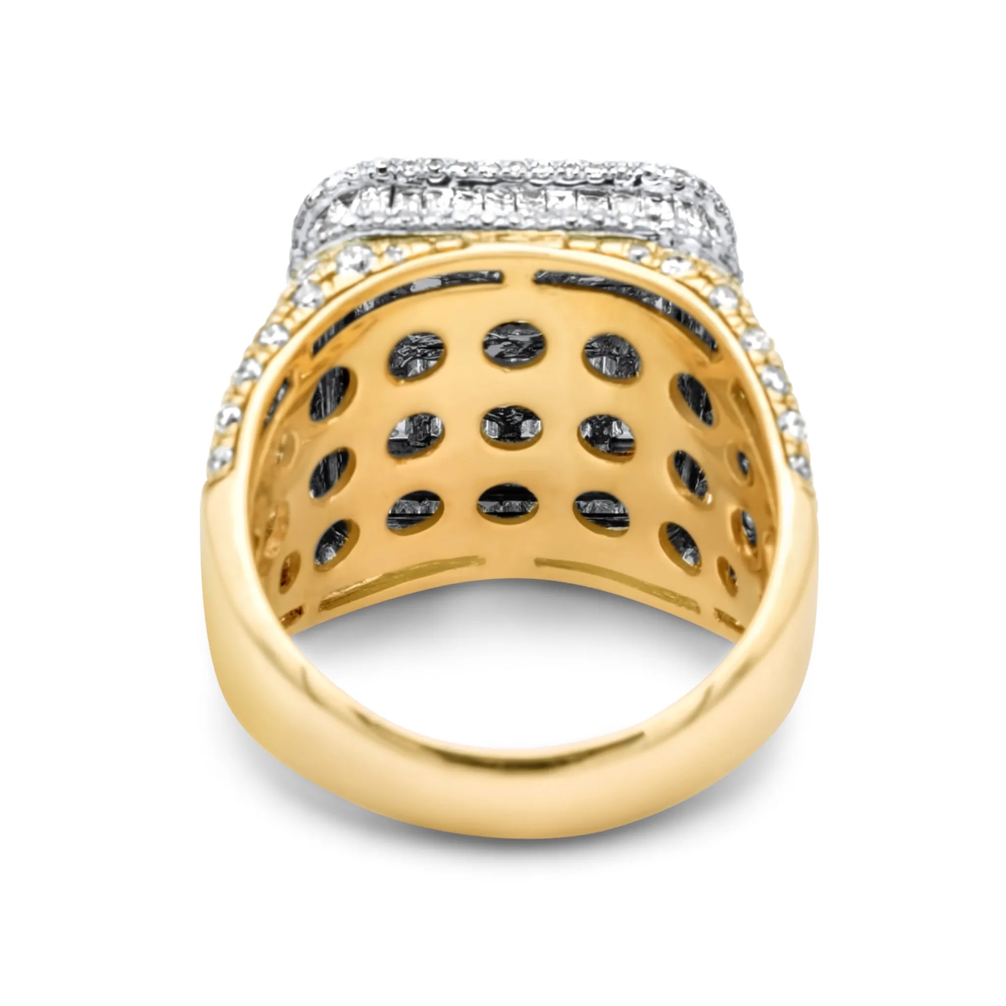 14k Yellow Gold Baguette Diamond Ring 5.68ctw