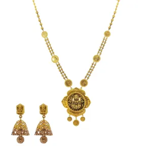 22K Gold Medallion Antique Jewelry Set