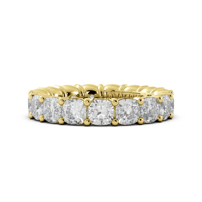 5.40tw Cushion Cut Diamond Eternity Band