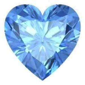 6MM HEART  BLUE TOPAZ  LOOSE GEMSTONE