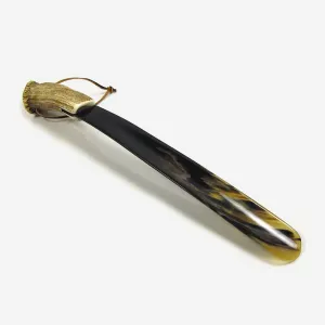 Abbeyhorn 16" Stag Antler Crown Handle Shoehorn