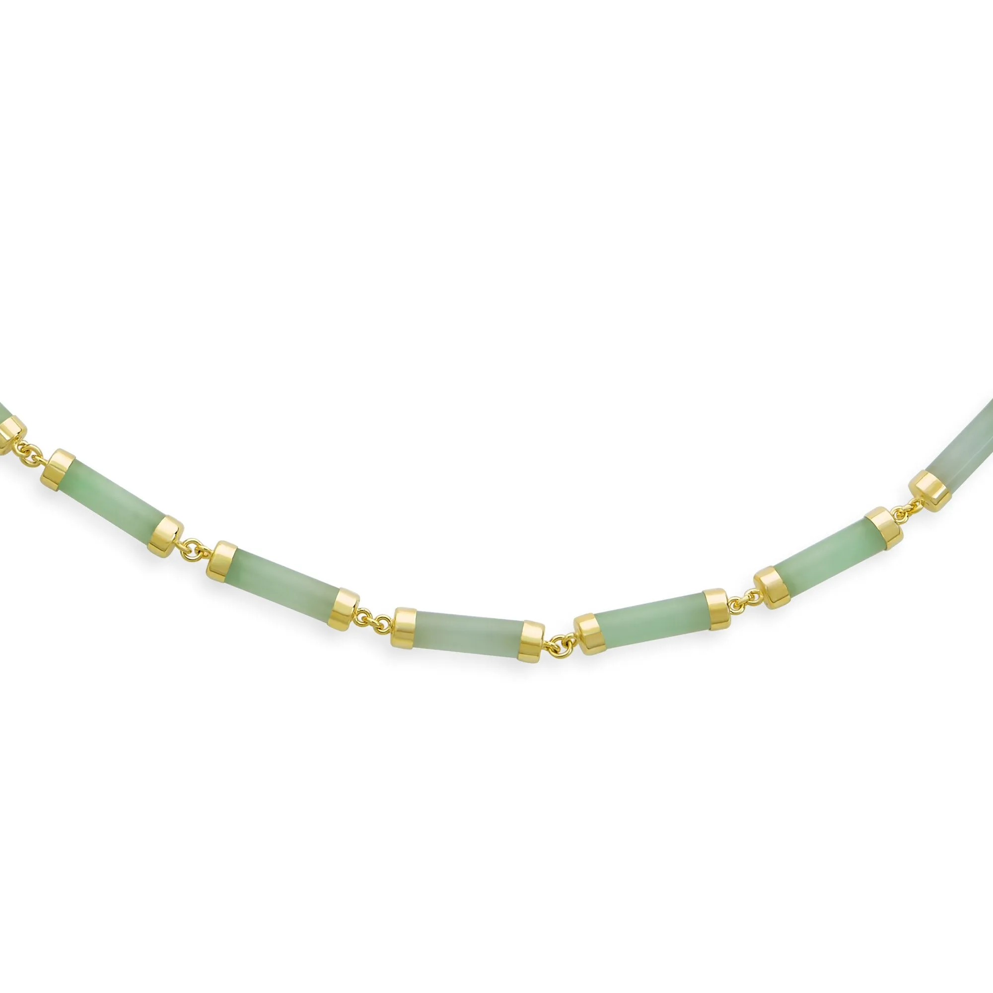 Asian Style Multi-Color Jade & Onyx Pendant Necklace 14K Gold Plated 16-18 Inch