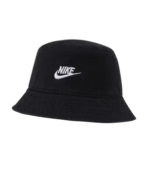 Black/White - Nike Sportswear washed bucket hat