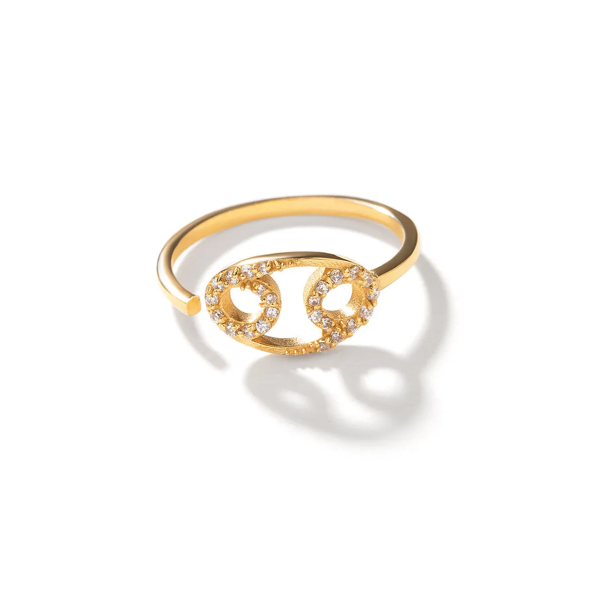 Cancer Sign Diamond Ring