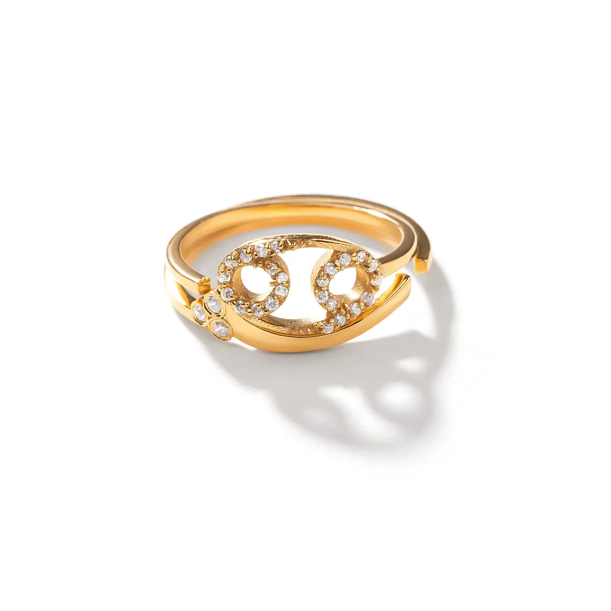 Cancer Sign Diamond Ring