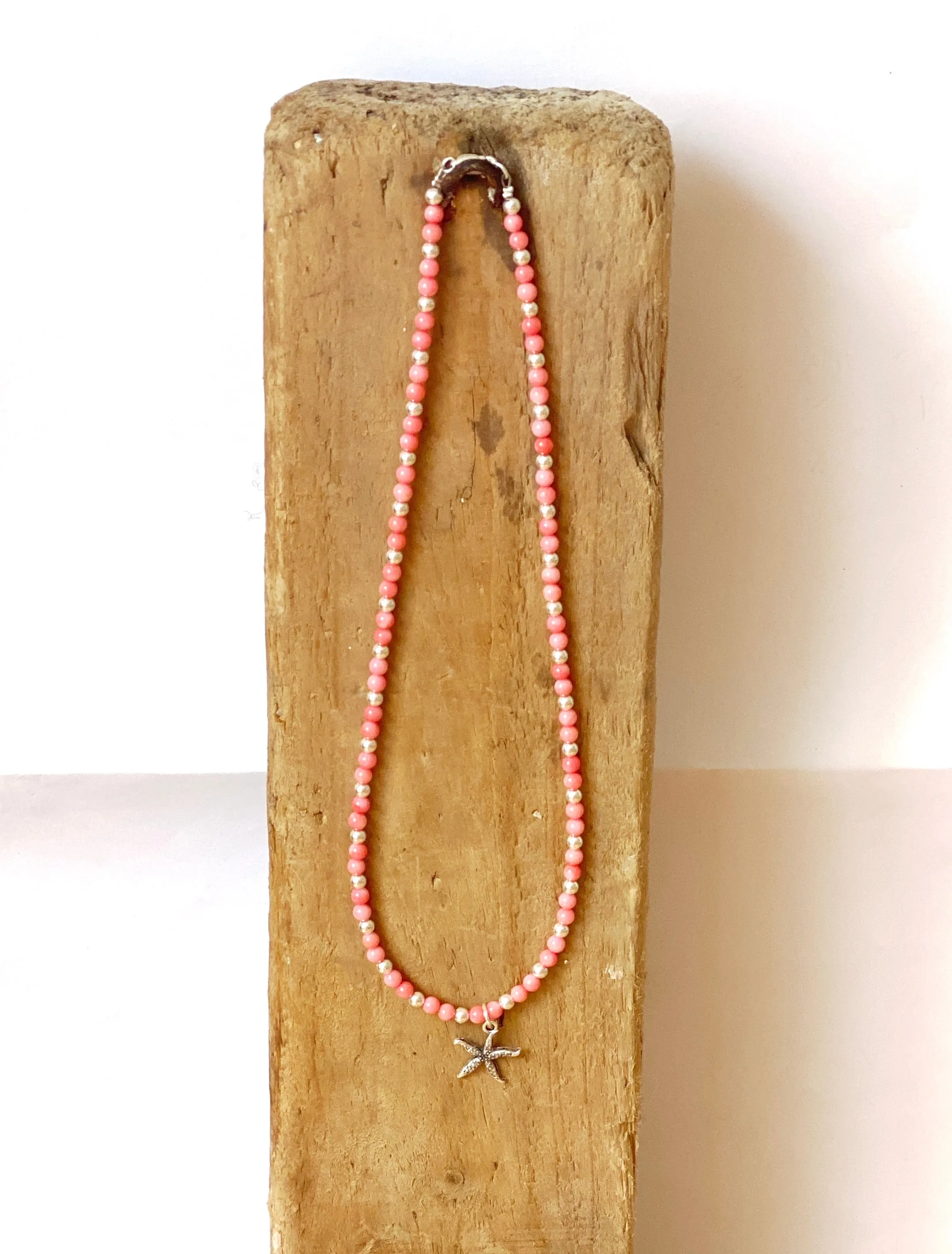 Delicate Coral Anklet