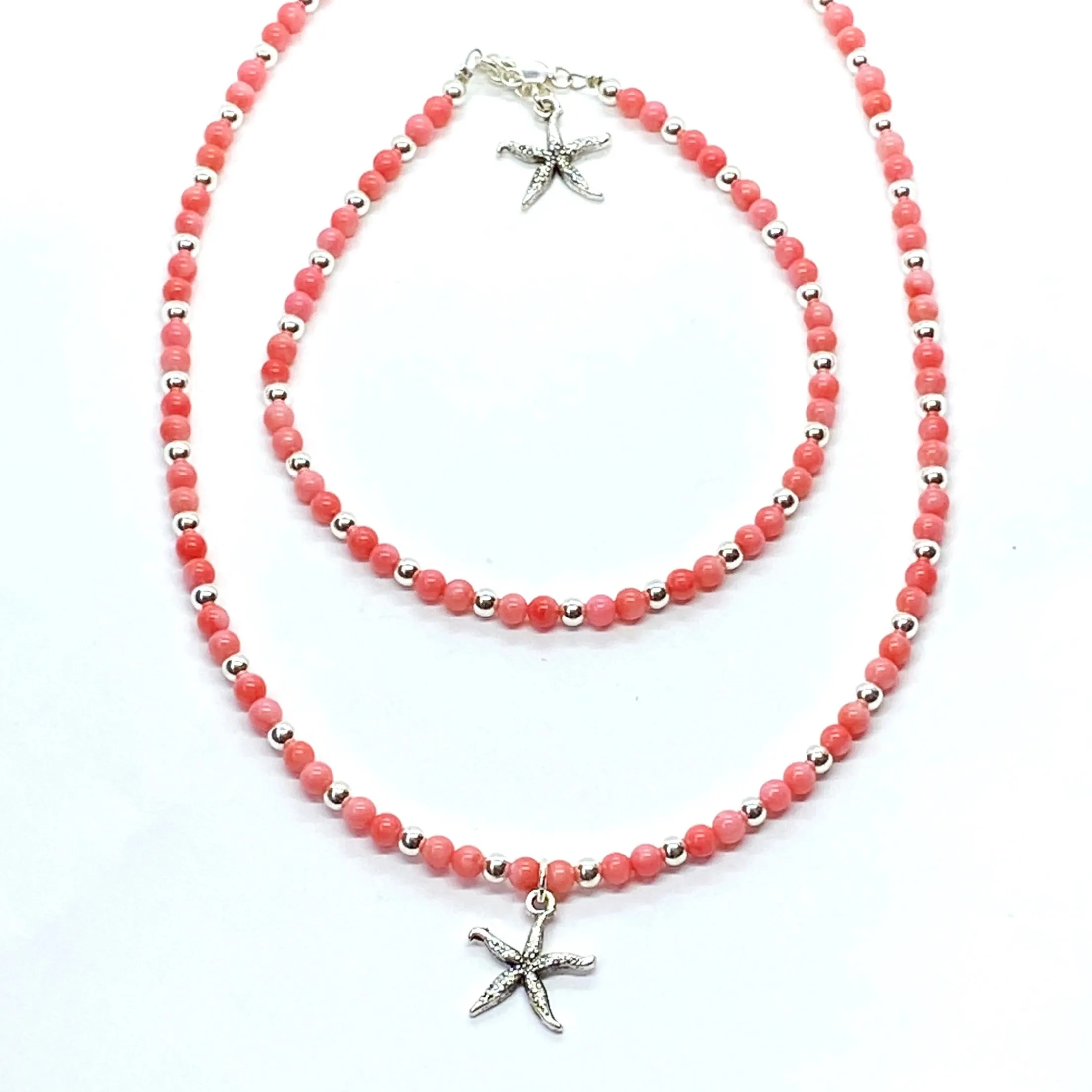 Delicate Coral Anklet