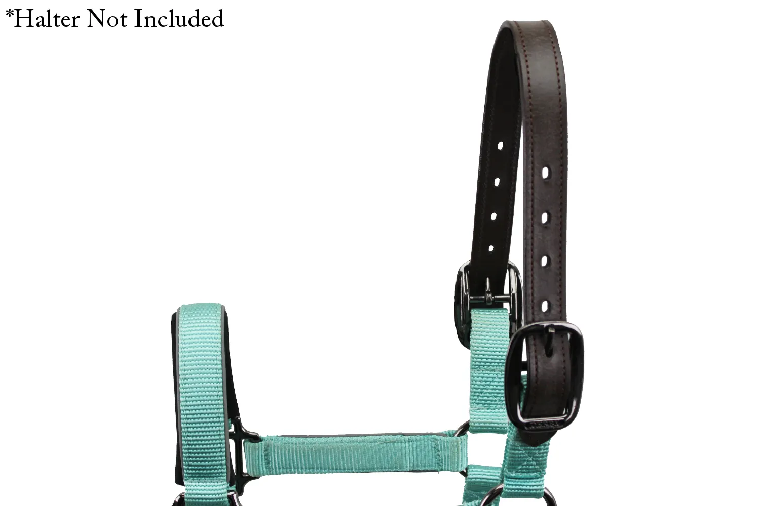 Derby Originals Double Stitched Leather Breakaway Halter Replacement Crown Available in 2 Lengths