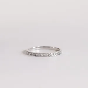 Diamond Scallop Edge Stackable Band