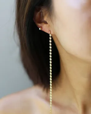 Disc Chain Earrings