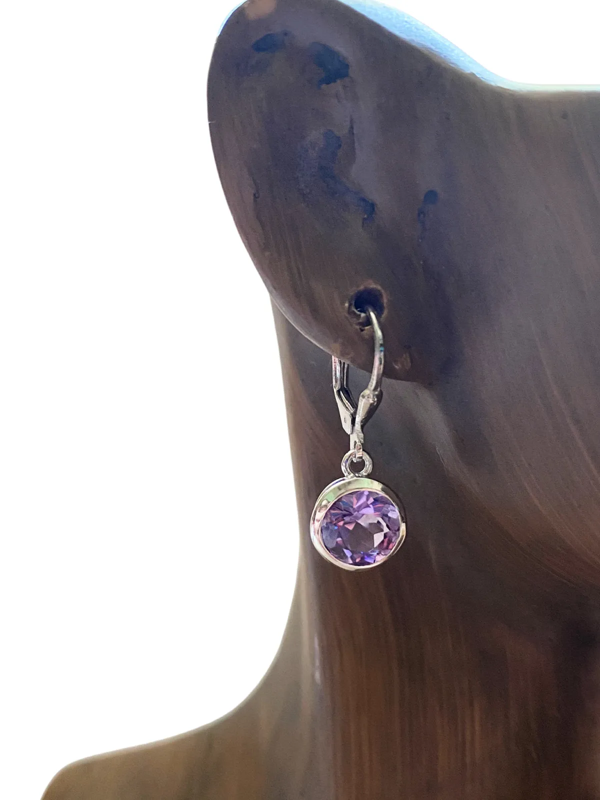 Faceted Amethyst Dangles