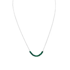 Faceted Beryl Bead Necklace May Birthstone