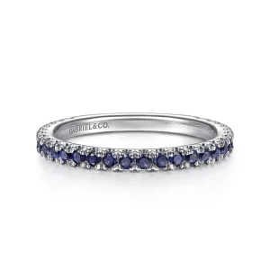 Gabriel & Co. Blue Sapphire Stackable Ring