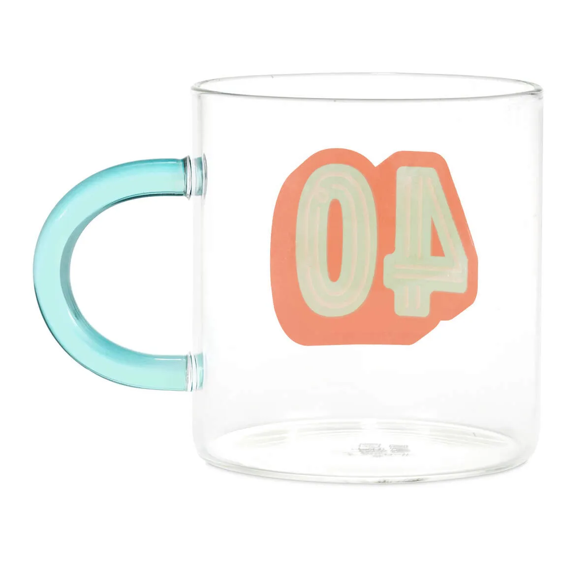 Glass 40th Birthday Mug, 17.5 oz.