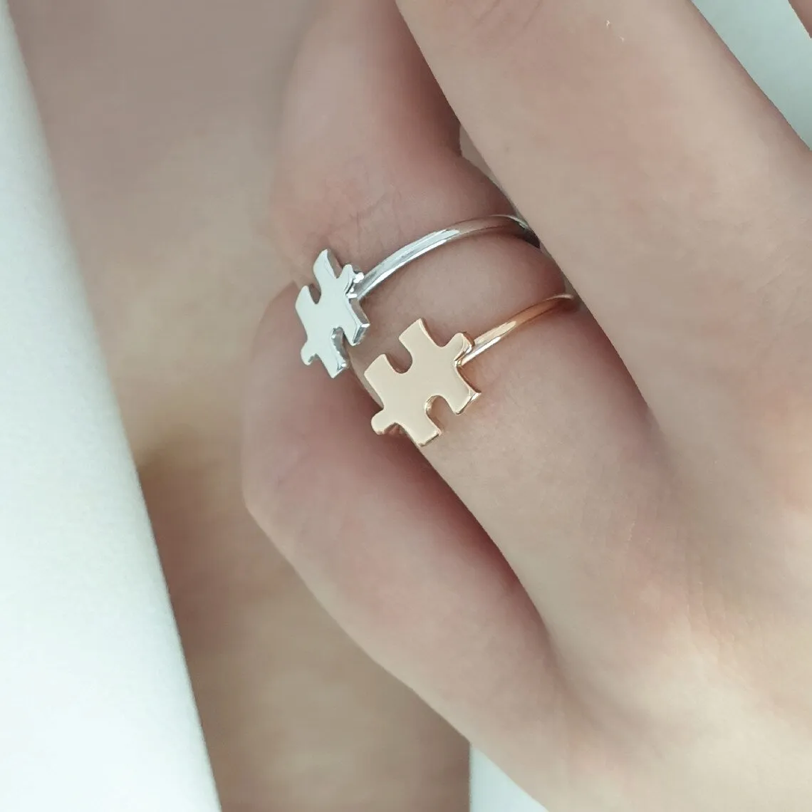 Gold Puzzle Ring