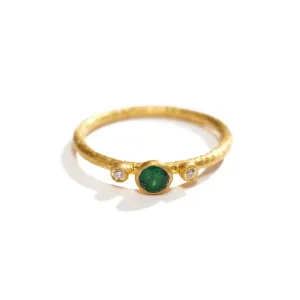 Gold Ring with Emerald