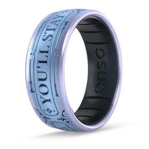 Harry Potter Silicone Ring - You'll Stay With Me - Moonstone/Black Pearl