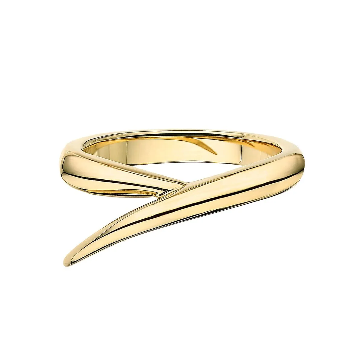 Interlocking Duo Ring - 18ct Yellow Gold & White Diamond