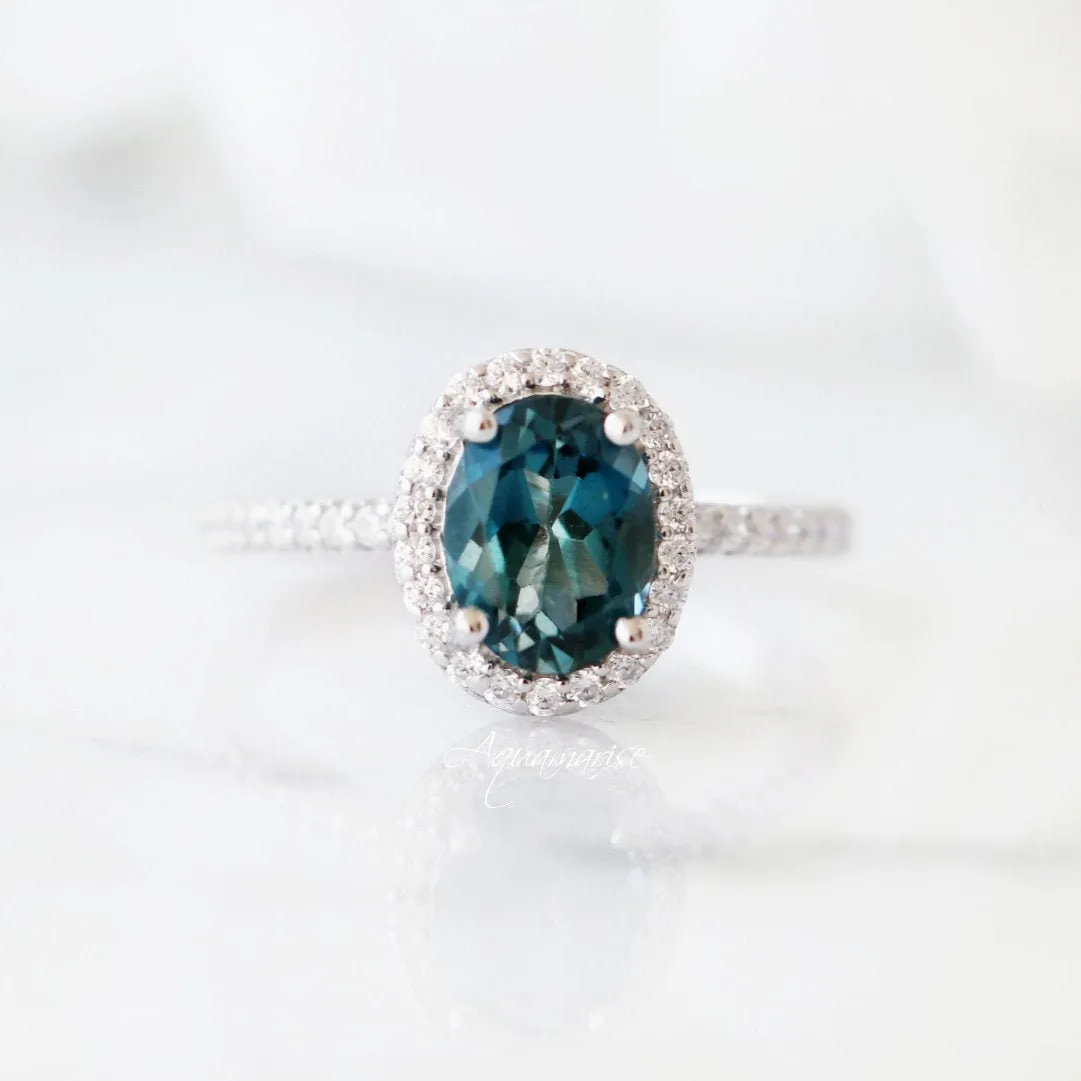 Iris London Blue Topaz Ring- Sterling Silver