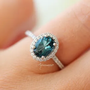 Iris London Blue Topaz Ring- Sterling Silver