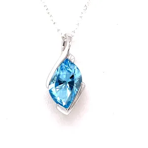 Kaleidoscope Sterling Silver Blue Topaz Pendant