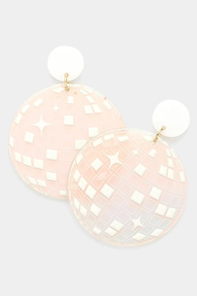 Large Disco Ball Earring