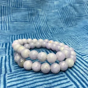 Lavender Jadeite 10mm Stretch Wrap Bracelet