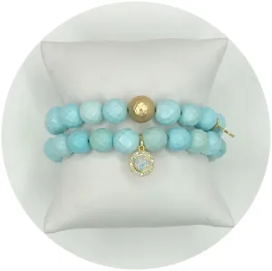 Light Turquoise Magnesite Color Stax