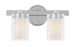 Livex Manhattan 2 Light Polished Chrome Bath Light - C185-1542-05