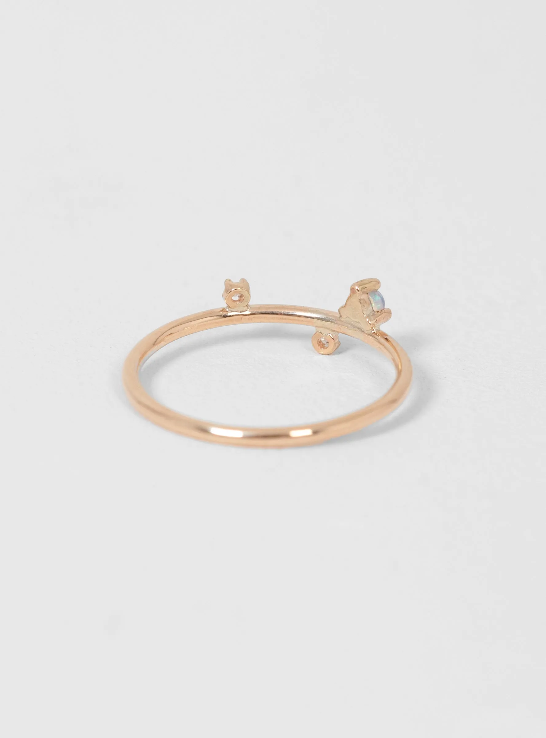 Mini Three Step Ring Gold