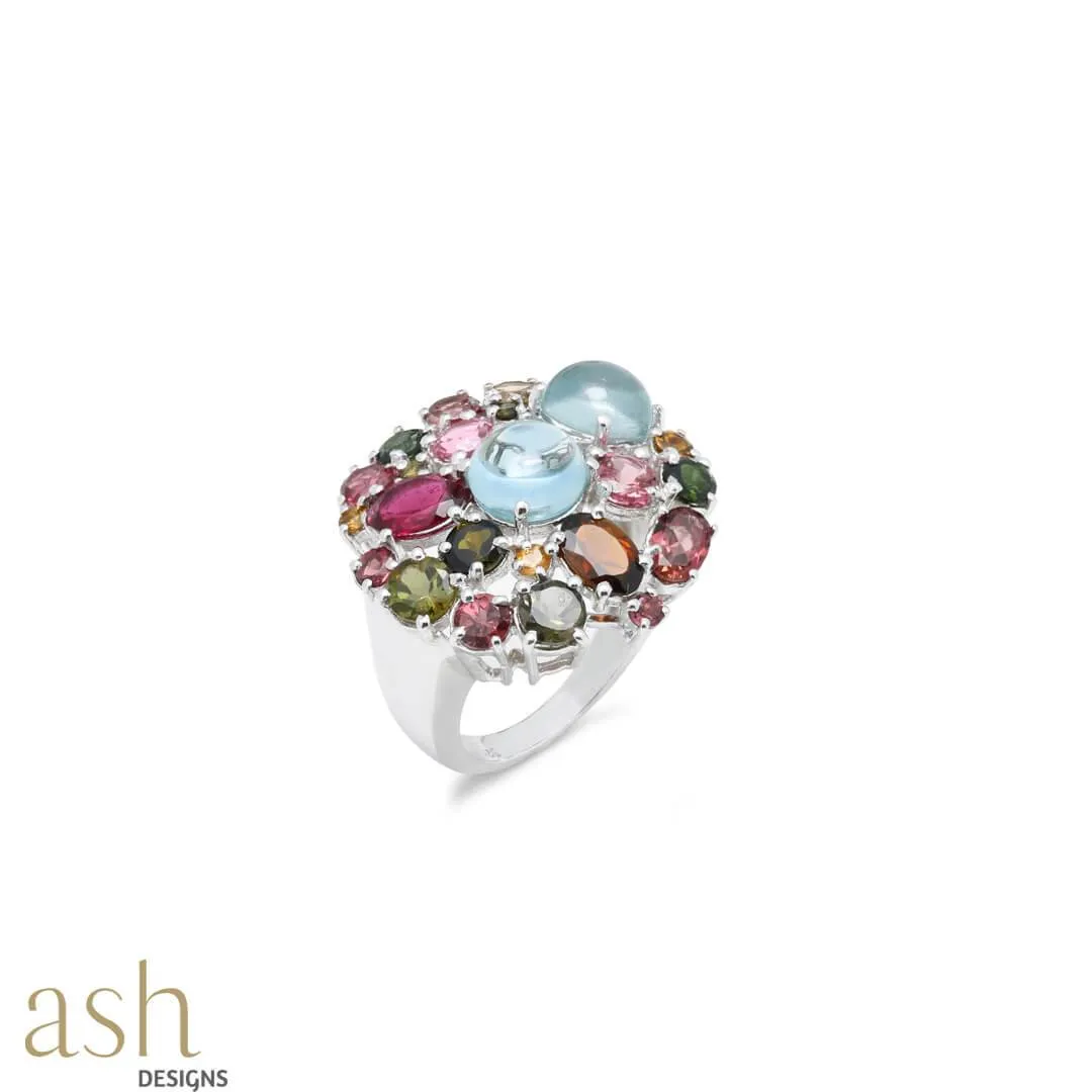 Moonstone Charm Ring