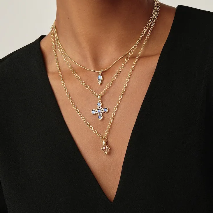 Moonstone Cross Pendant