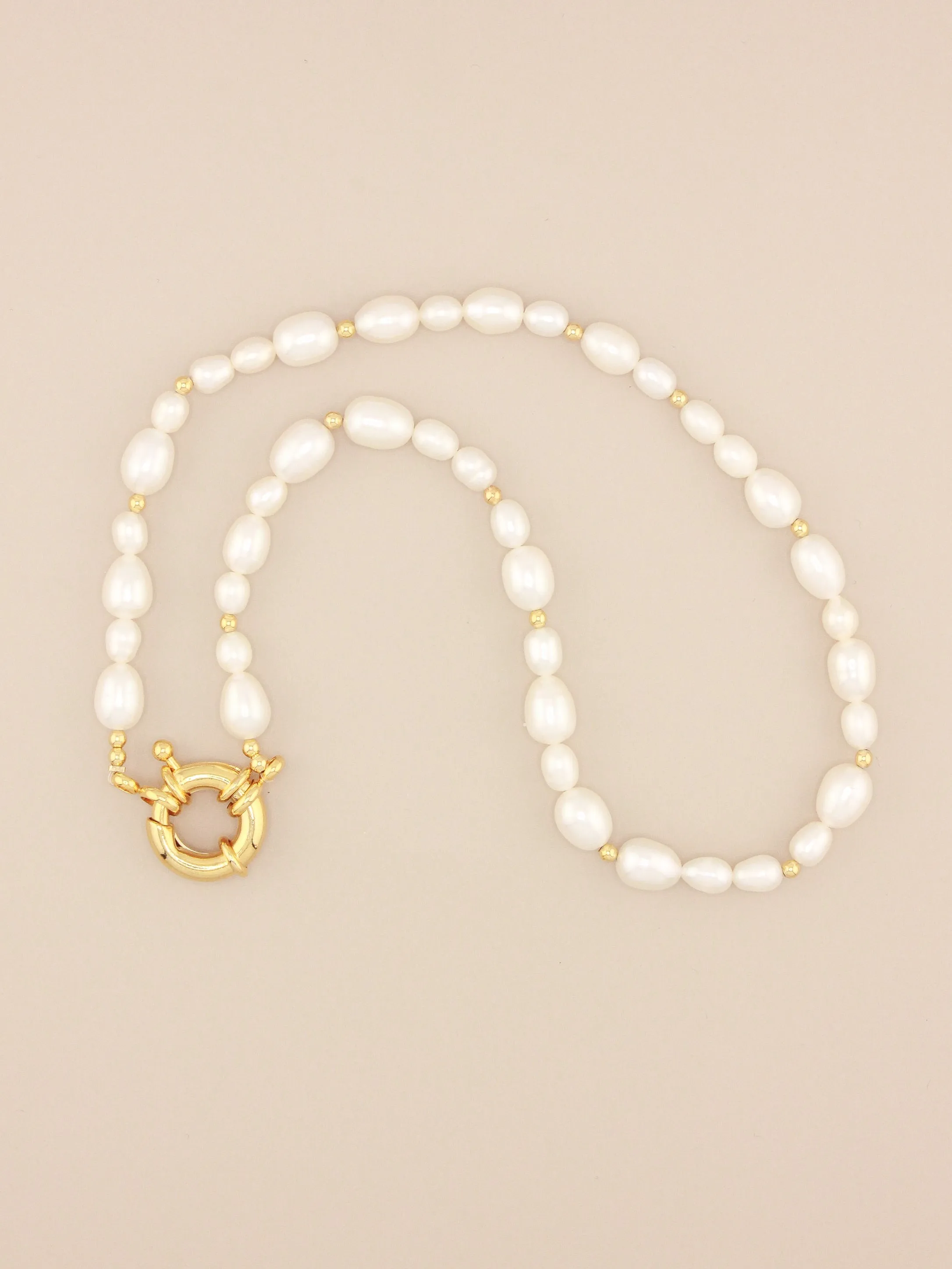 Multi Pearl Sailboat Necklace