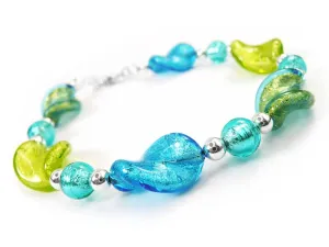 Murano Glass Twist Bracelet - Vibrant