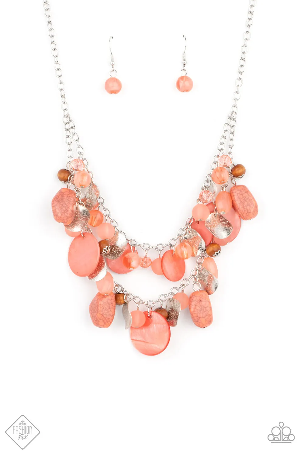 Paparazzi Necklace Fashion Fix April 2021 ~ Spring Goddess - Orange