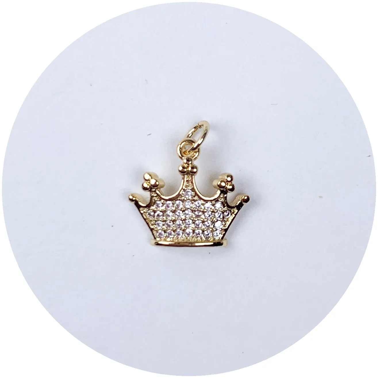 Pavé Crown Pendant