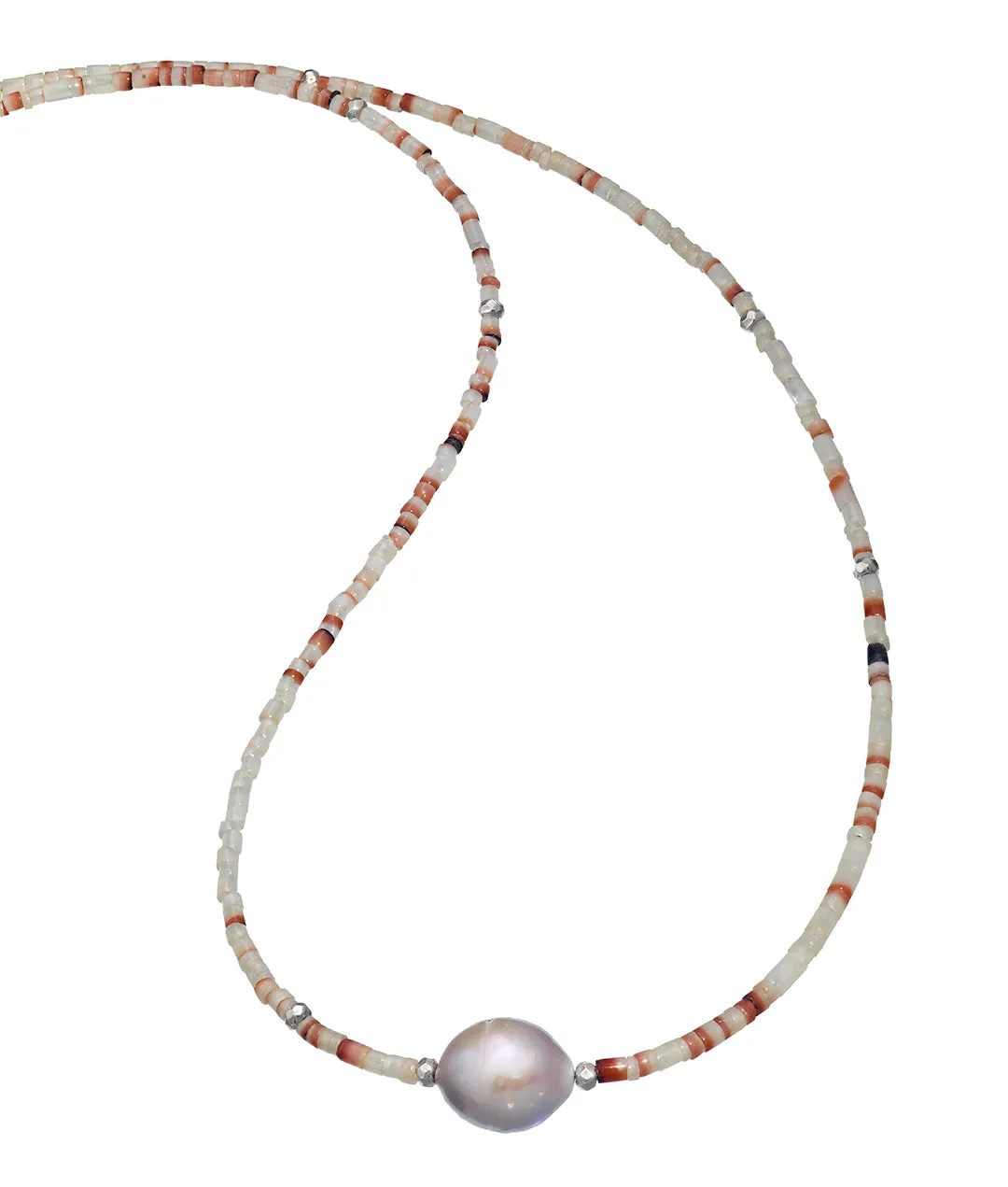 Pearl & Beaded Shells Necklace