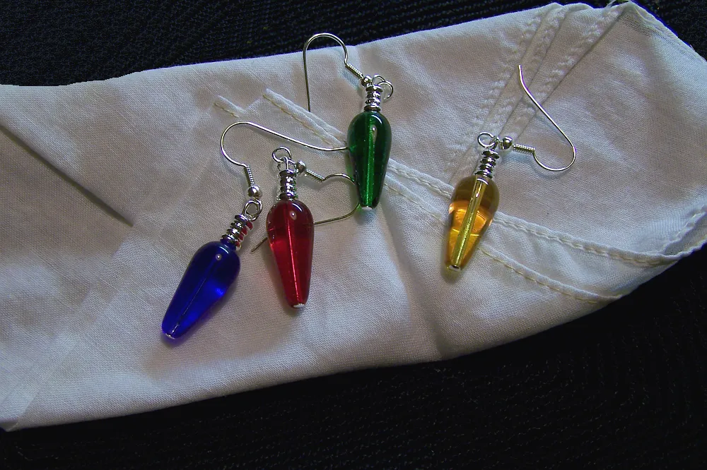 Retro Holiday Lights Earrings