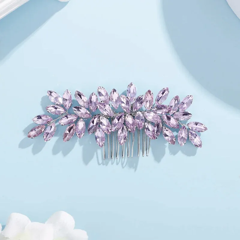 Rhinestone Decor Bridal Hair Comb