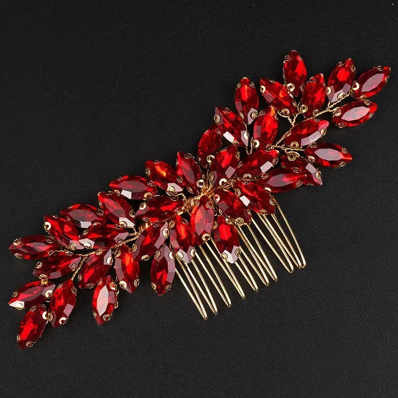 Rhinestone Decor Bridal Hair Comb