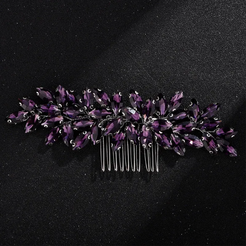 Rhinestone Decor Bridal Hair Comb