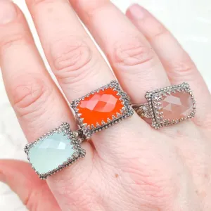 SALE! Designer Filigree Gemstone Ring