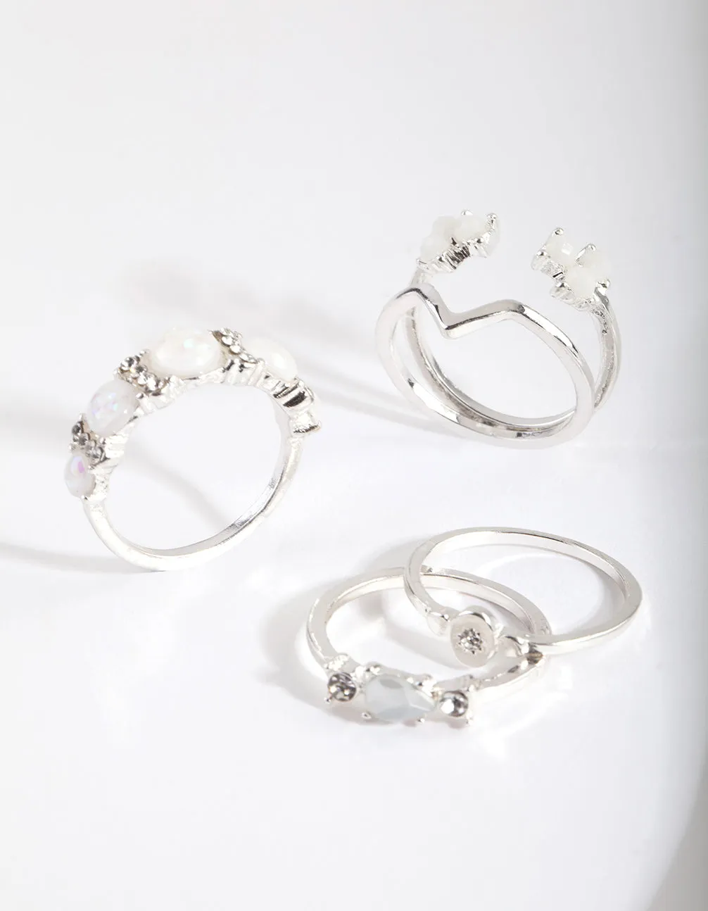 Silver Moonstone Ring Pack