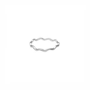 Silver Wavy Ring