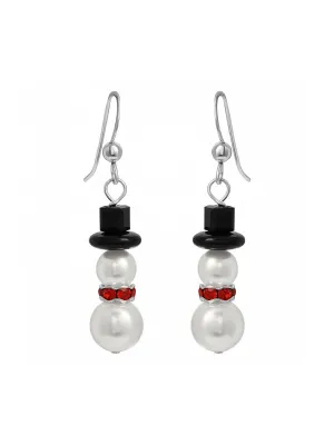 Snowman Beaded Dangles