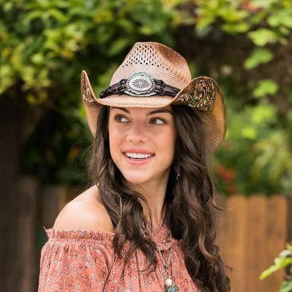 Stampede Women's Straw Cowboy Hat - The Georgia