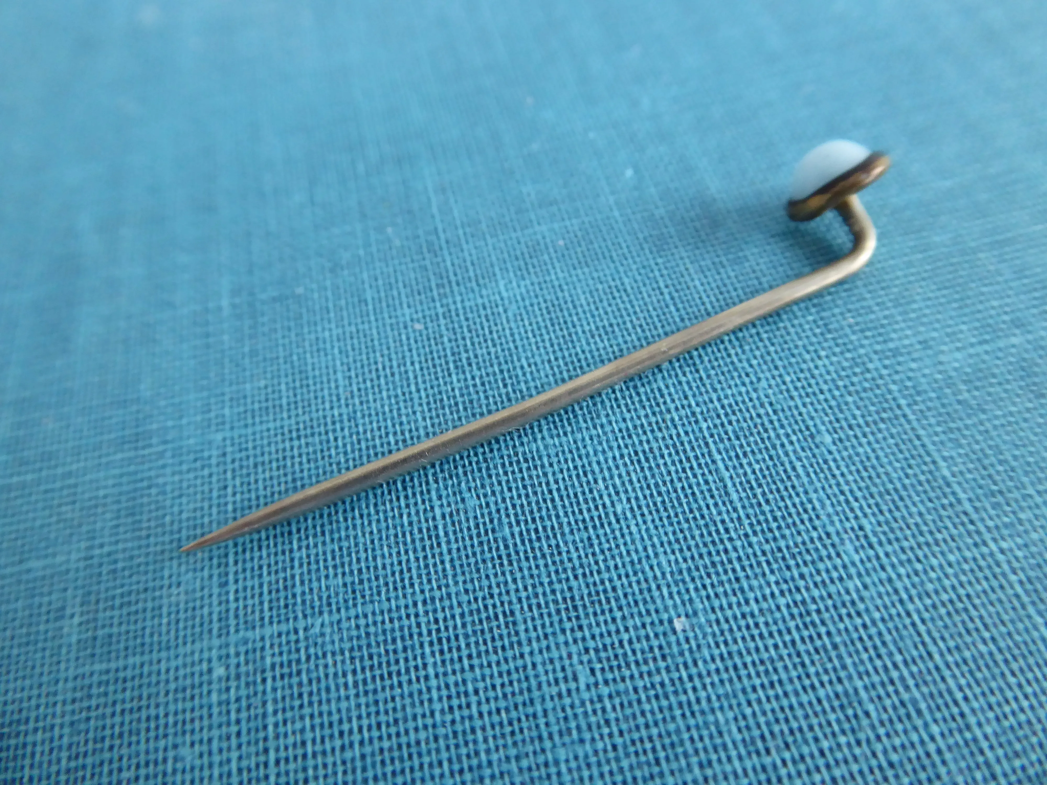 Stick Pin Moonstone Cravat Pin Lapel Pin Antique 1900-1910 Edwardian Tie Pin